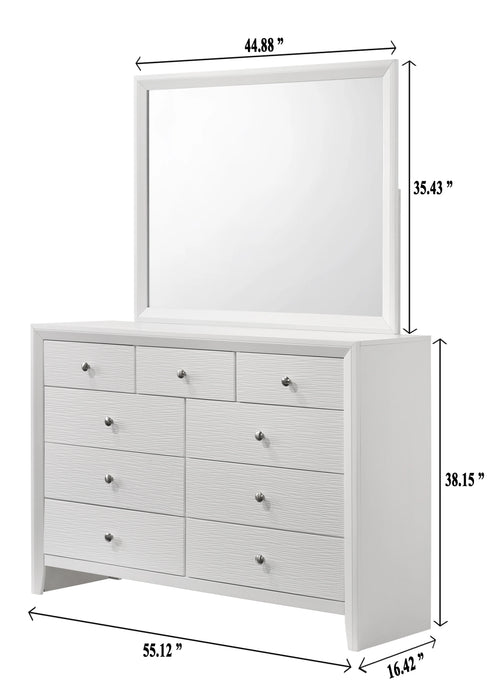 Evan White Bedroom Set