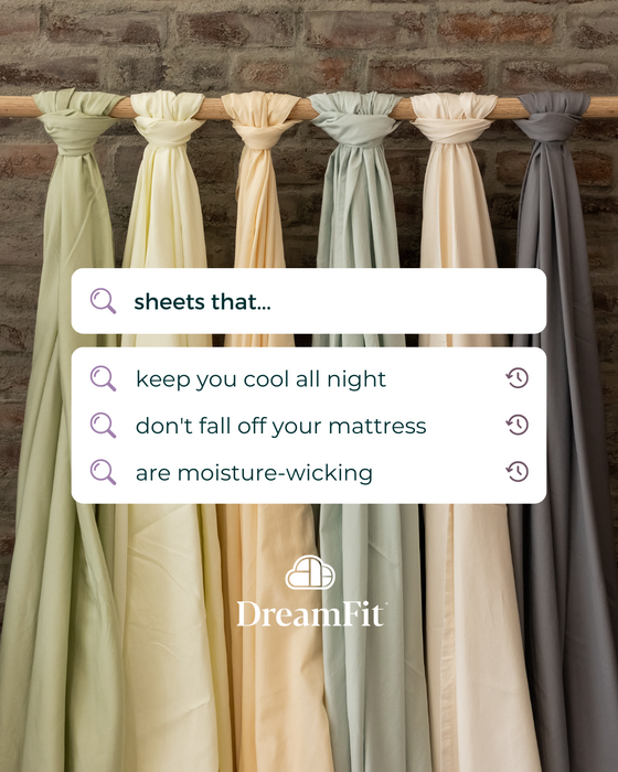 Moisture-Wicking StaDry DreamComfort Collection Sheet Sets lowrysfurniturestore