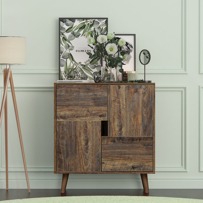 Sideboard, with four storage spaces, restaurant sideboard, entrance channel basement, bedroom and living room,espresso