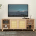 70" Rattan TV Stand for 65/70 inch TV Living Room Storage Console Entertainment lowrysfurniturestore