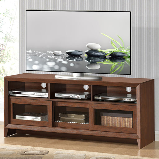 Modern TV Stand with Storage for TVs Up To 60", Hickory lowrysfurniturestore