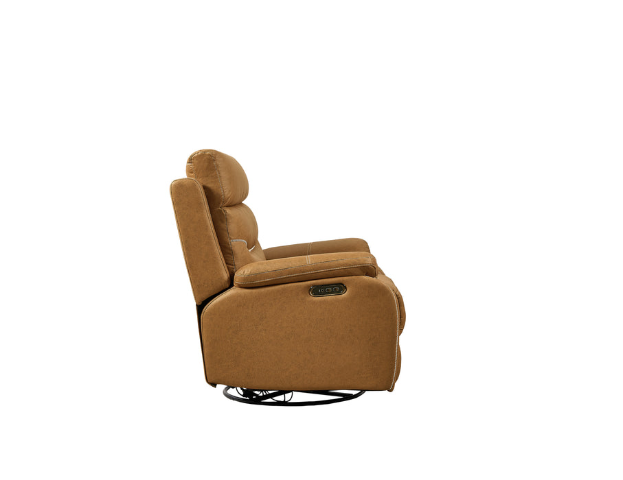 Liyasi Dual OKIN Motor Rocking and 240 Degree Swivel Single Sofa Seat recliner Chair Infinite Position ,Head rest with power function | lowrysfurniturestore