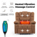 Massage Recliner Chair Sofa with Heating Vibration lowrysfurniturestore