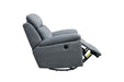 Green Electric Power Swivel Glider Rocker Recliner Chair with USB Charge Port | lowrysfurniturestore
