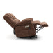 Lift Chair Brown Chenille 23" Seat Width and High Back Large Size Power Lift Recliner with 8-Point Vibration Massage and Lumbar Heating lowrysfurniturestore