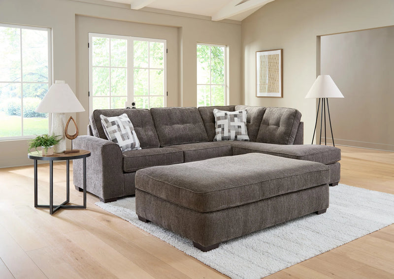 Thiesson Java Sectional Chaise with Ottoman
