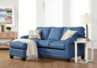 Lowell Blue Sofa Chaise | lowrysfurniturestore
