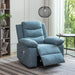 Blue Power Recliner Chair with Adjustable Massage Function Recliner Chair with Heating System for Living Room lowrysfurniturestore