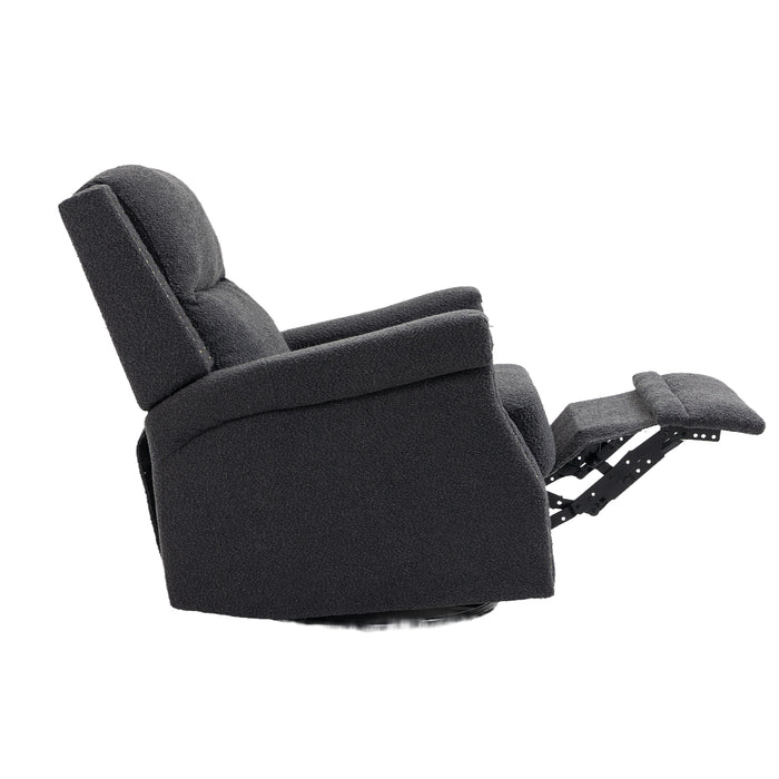 Black Swivel Recliner Chair 360 Degree Swivel Manual | lowrysfurniturestore