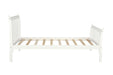 TOPMAX Platform Bed Frame Mattress Foundation with Wood Slat Support, Twin (White) | lowrysfurniturestore
