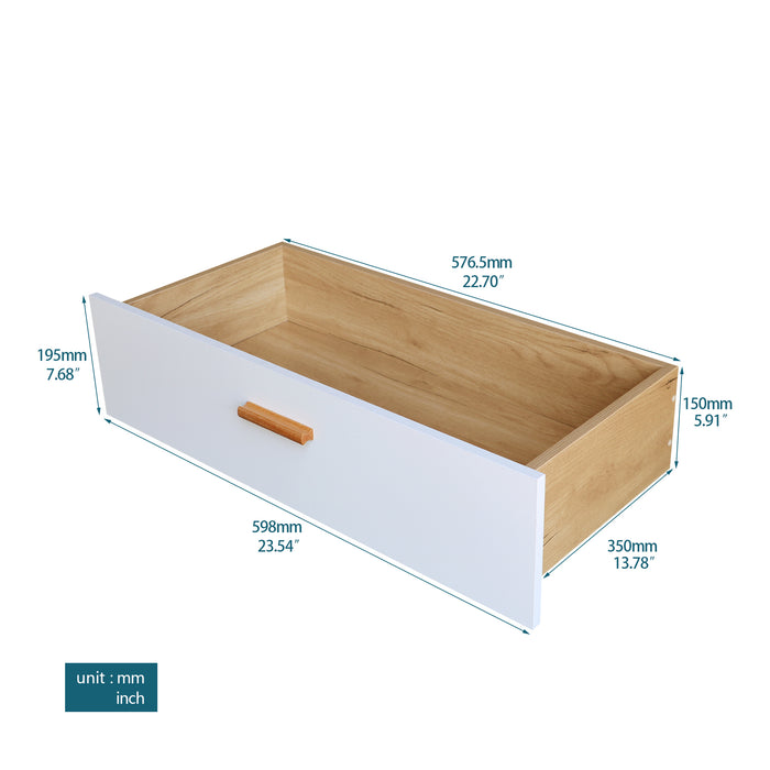 6 Drawer Dresser Buffet Sideboard Storage Cabinet Brown +white | lowrysfurniturestore