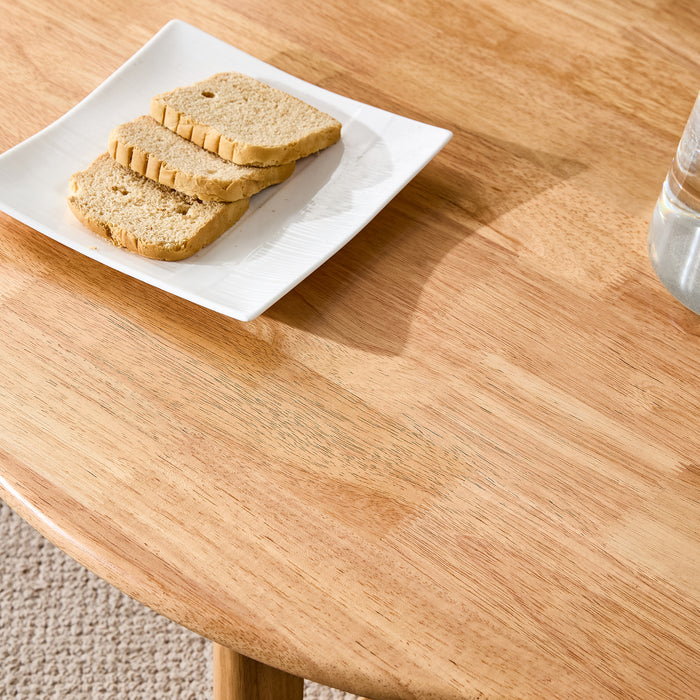 Natural Wooden Round Coffee Table