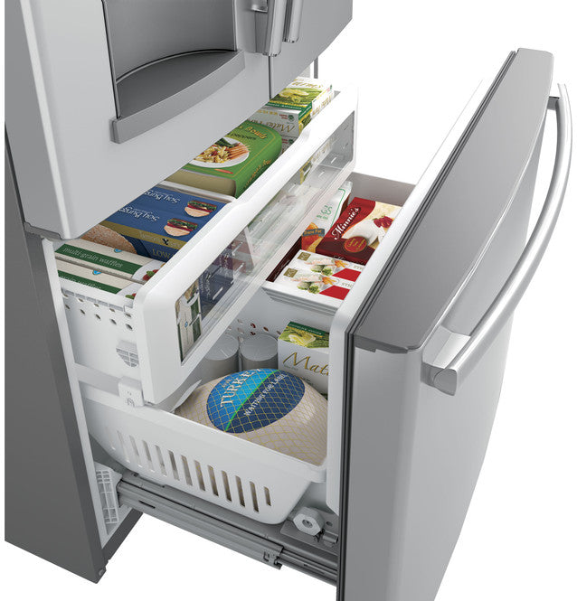 GE ENERGY STAR 27.7 Cu. Ft. Fingerprint Resistant French Door Refrigerator - Local Pickup Only