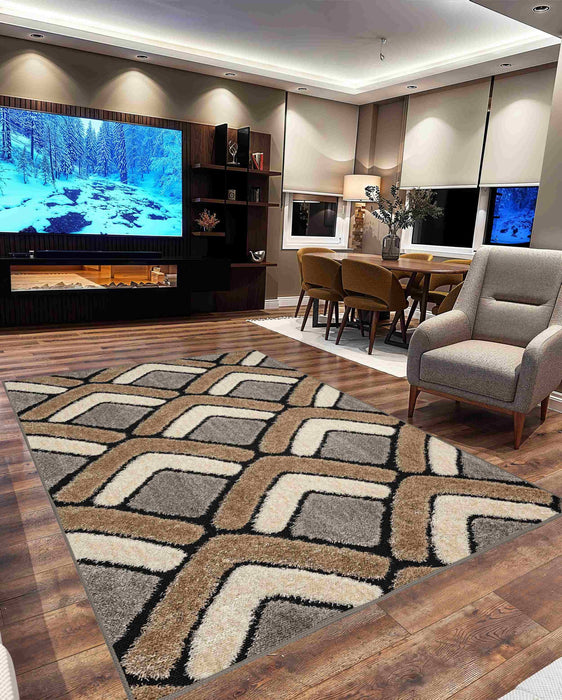 5D SHAGGY Rug Design 6414