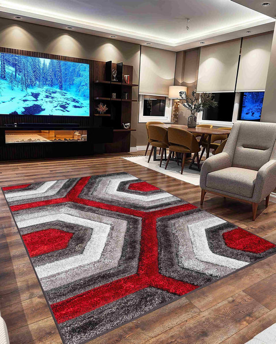 4D SHAGGY Rug Design 6485