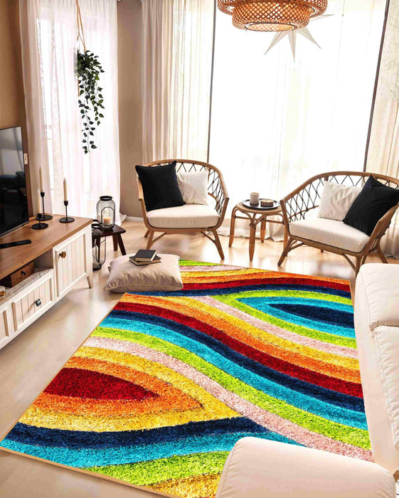 4D SHAGGY Rug Design 6496