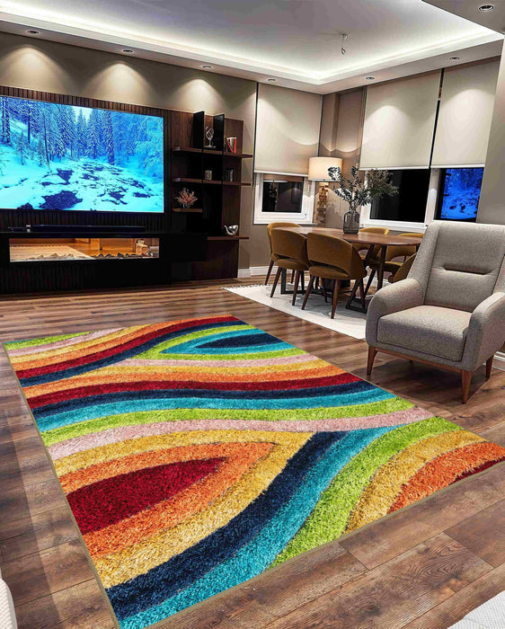 4D SHAGGY Rug Design 6496