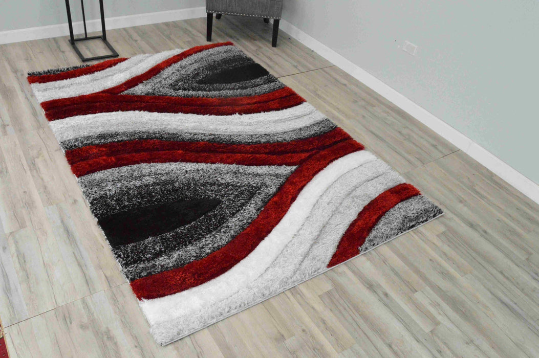 4D SHAGGY Rug Design 6496