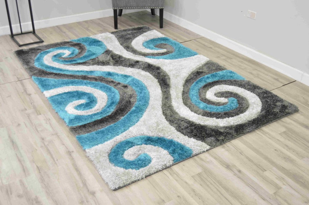 4D SHAGGY Rug Design 6499