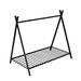 House Bed Tent Bed Frame Twin Size Metal Floor Play House Bed with Slat for Kids Girls Boys , No Box Spring Needed Black lowrysfurniturestore