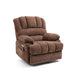 Lift Chair Brown Chenille 23" Seat Width and High Back Large Size Power Lift Recliner with 8-Point Vibration Massage and Lumbar Heating lowrysfurniturestore