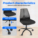 Black Ergonomic Office and Home Chair with Supportive Cushioning | lowrysfurniturestore