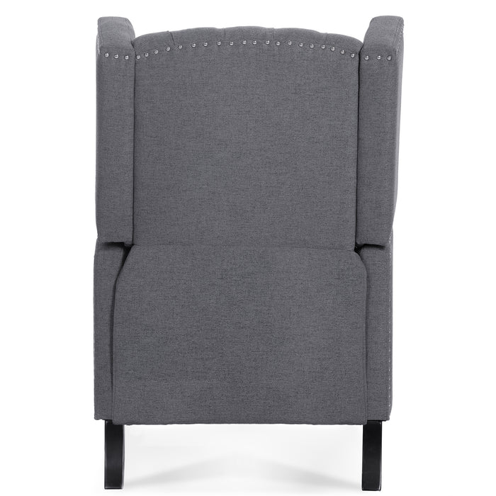 Wide Manual Wing Chair Recliner 27.16" lowrysfurniturestore