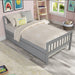 Twin Bed Gray with Trundle, Platform Bed Frame with Headboard and Footboard lowrysfurniturestore