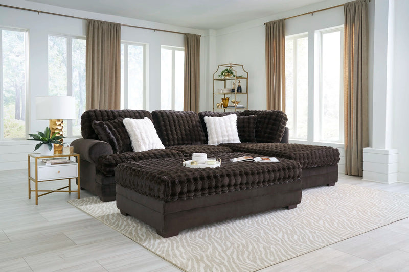 Kama Expresso Sectional with Ottoman