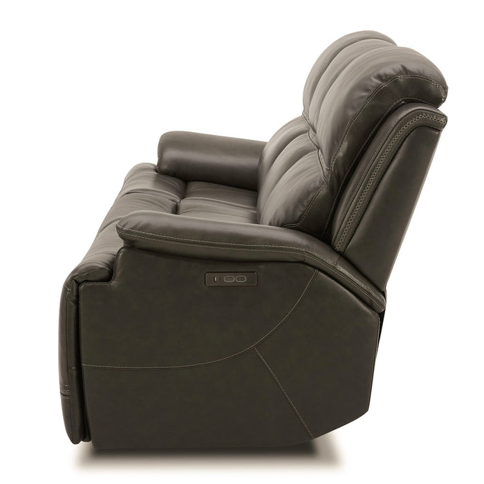 Bently Dual Power Leather Sofa