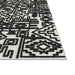 Mercana Ivory and Black Chenille High-Low Area Rug 5x8 | lowrysfurniturestore
