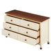Wooden Storage Dresser with 6 Drawers,Storage Cabinet for kids Bedroom,Cream+Walnut | lowrysfurniturestore