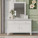 Traditional Concise Style White Solid Wood Dresser with Ample Storage Space Multiple Functions Features | lowrysfurniturestore