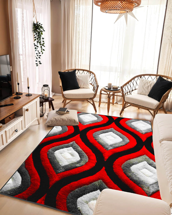 3D SHAGGY Rug Design 881