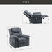 Dark Gray Power Recliner Chair with Adjustable Massage Function Recliner Chair with Heating System for Living Room lowrysfurniturestore