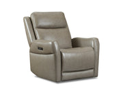Garland Swivel Glide Recliner in soft top grain leather with power reclining features and USB ports.