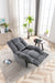 Dark Gray Electric Power Recliner Chairs with USB Charge Port Overstuffed Recliner | lowrysfurniturestore