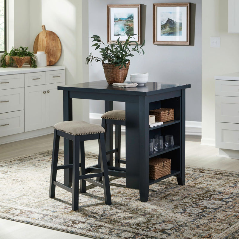 Brook Creek 3-Piece Counter Set Navy