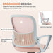 Mid-Back Task Chair with Lumbar Support,Pink | lowrysfurniturestore