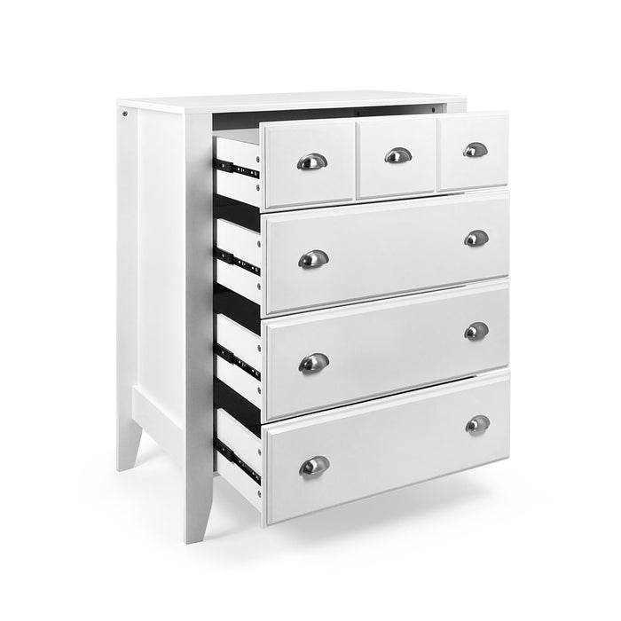 Modern White 6-Drawer Chest of Drawers