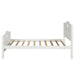 Bed Frame Twin Platform Bed with Wood Slat Support and Headboard and Footboard (White) | lowrysfurniturestore