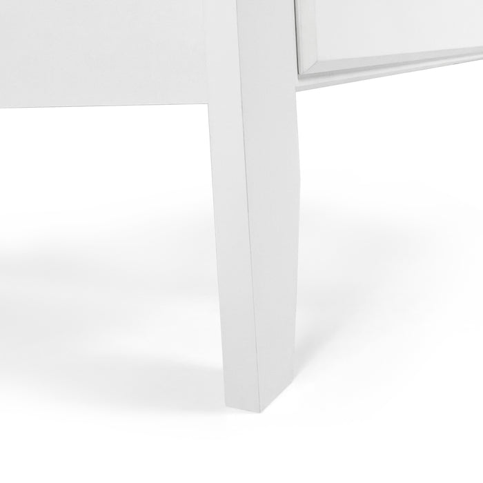 Modern White 6-Drawer Chest of Drawers