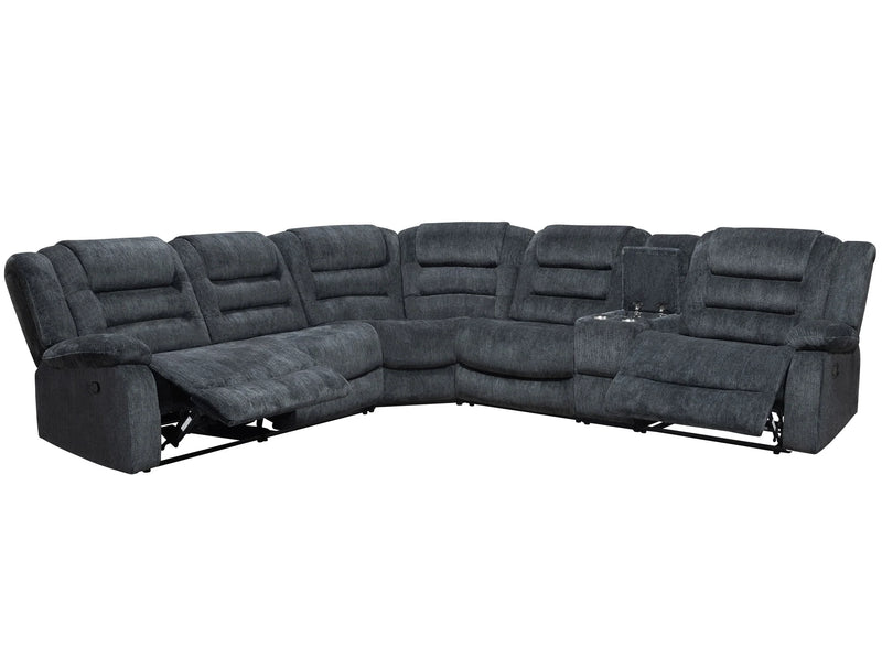 BOLTON - MISTY STORM 6pc Modular Reclining Sectional