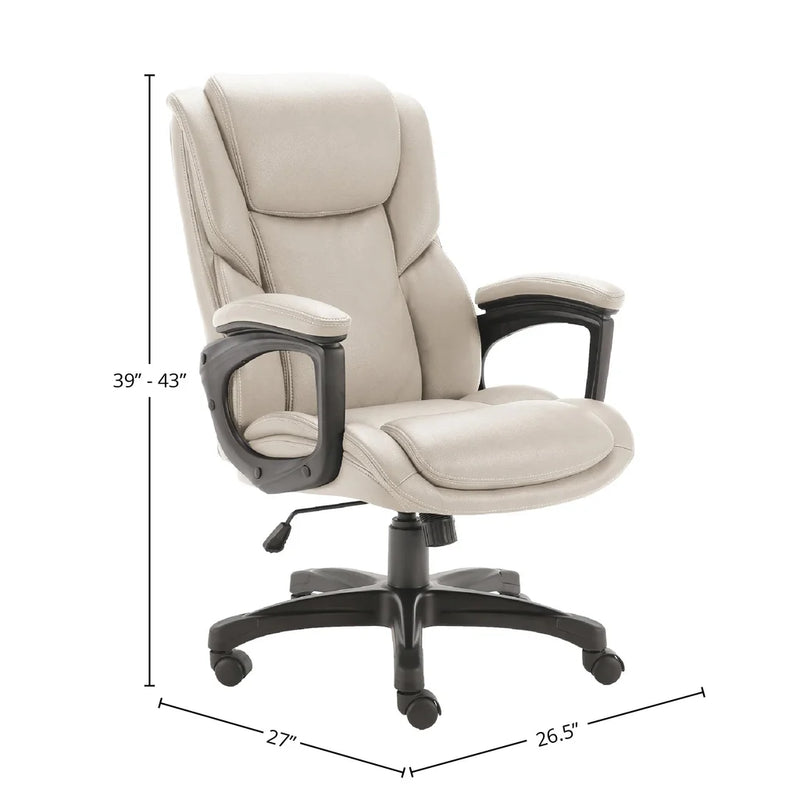 GRAND SLAM IVORY Fabric Desk Chair