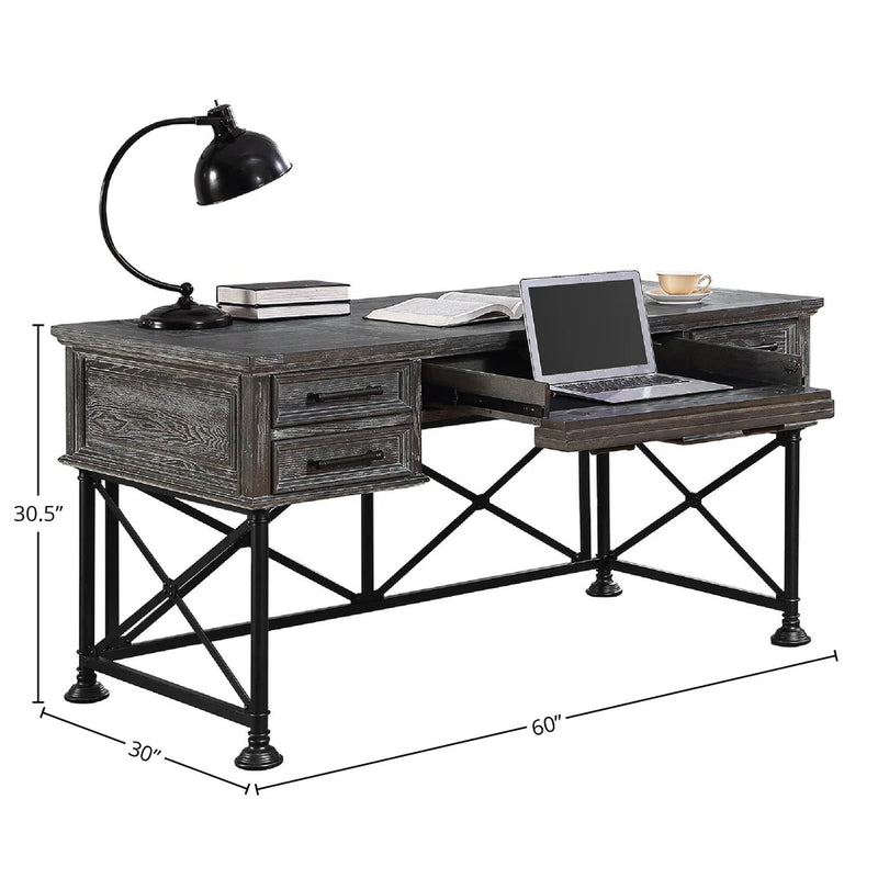 Gramercy Park Writing Desk + Lateral File Cabinet