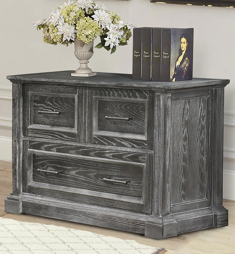 File Cablient With Writing Surface GRAMERCY PARK WRITING DESK + LATERAL FILE - Parker House Office Set
