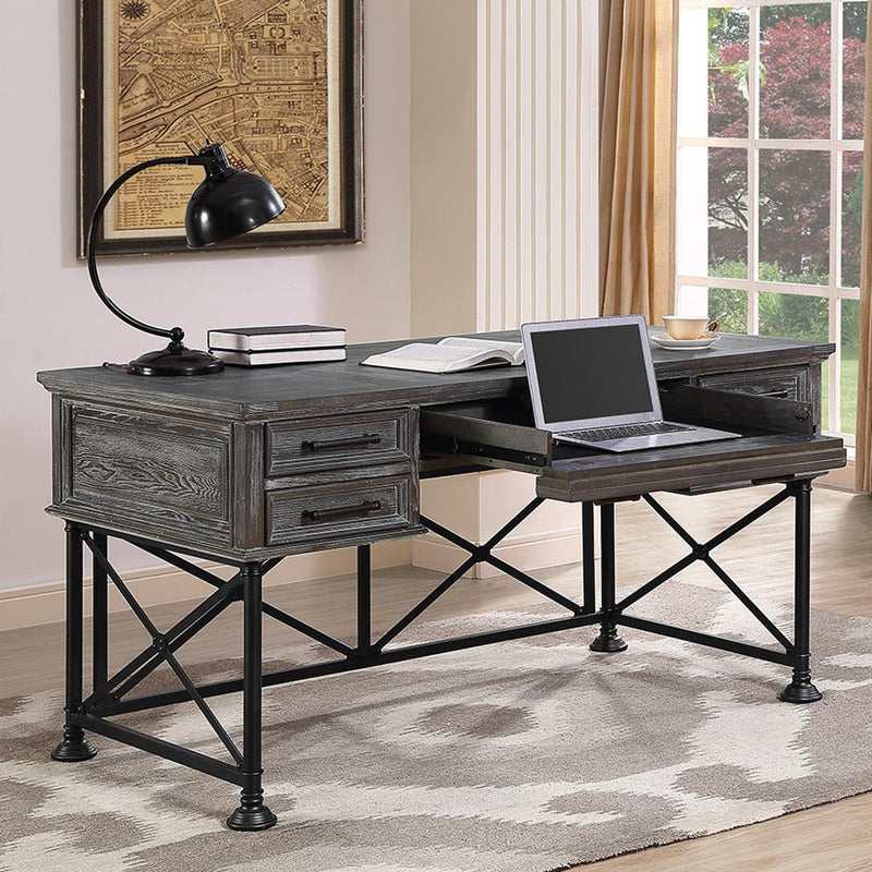 Gramercy Park Writing Desk + Lateral File Cabinet