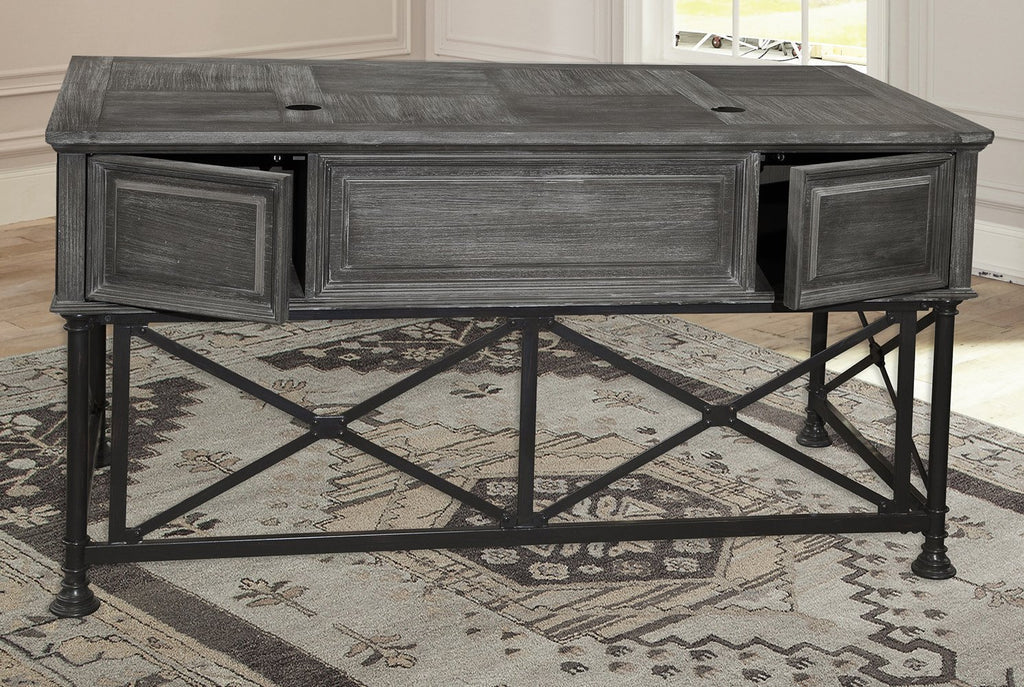 Gramercy Park Writing Desk + Lateral File Cabinet