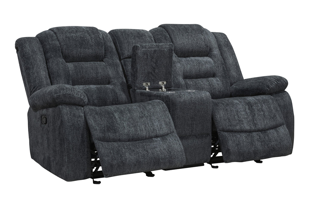 Parker House Bolton Misty Storm Manual Glider Console Loveseat