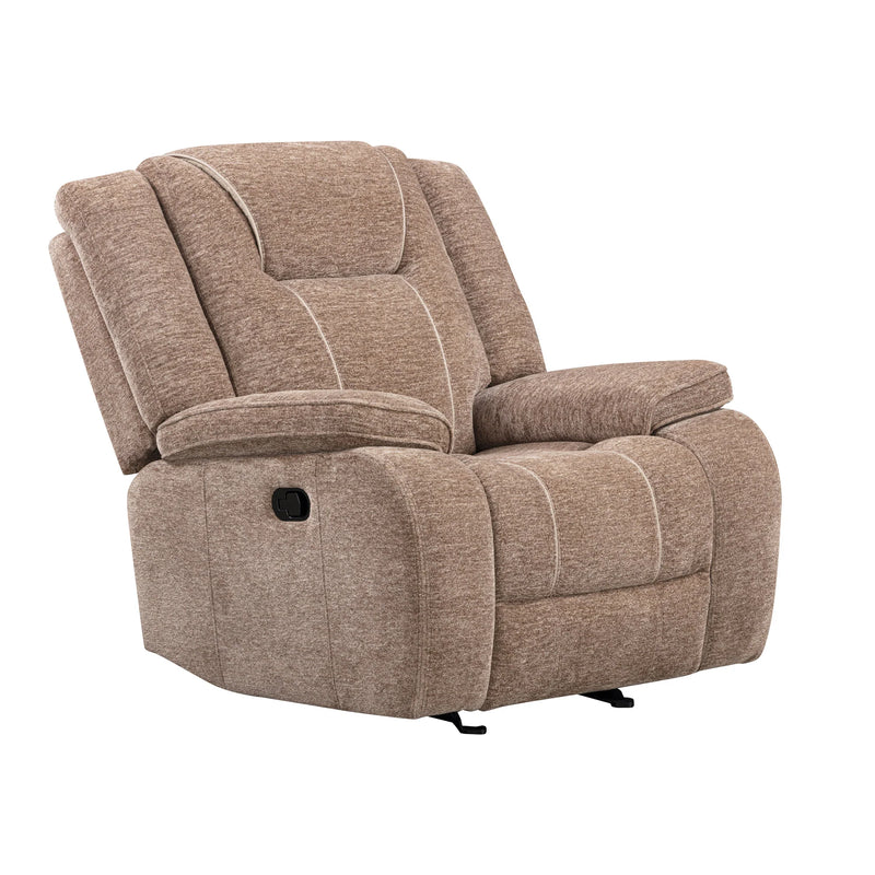 Bruno Plush Tobacco Manual Glider Recliner